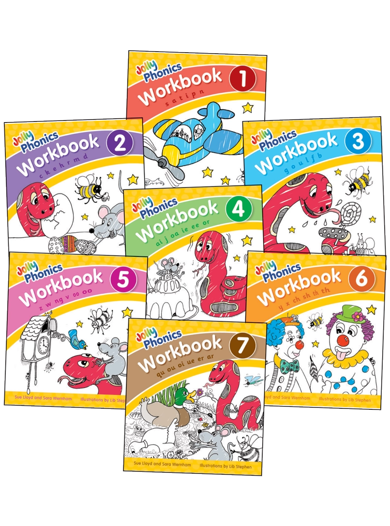 Jolly Phonics Workbooks, 1-7