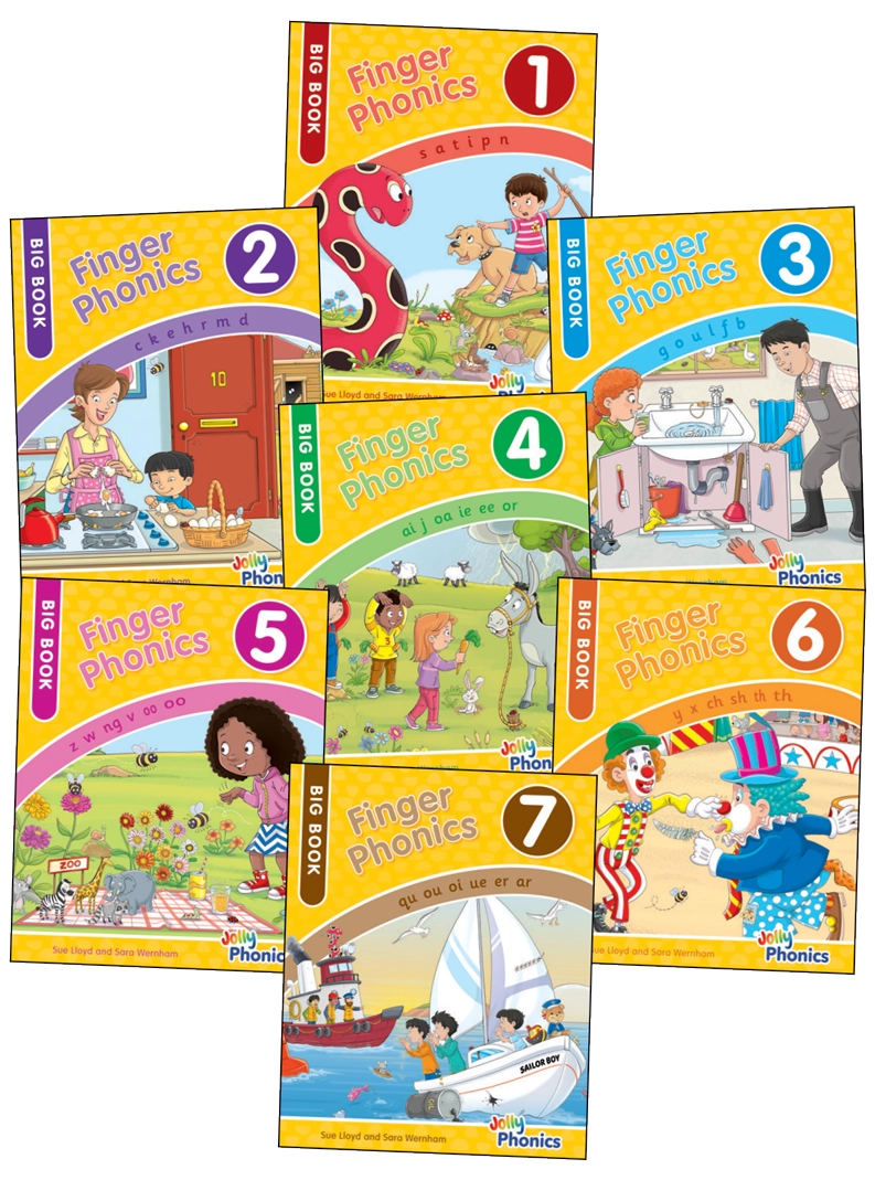 FINGER PHONICS BIG BOOKS 1-7 BE