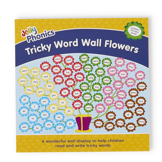 Jolly Phonics Tricky Word Wall Flowers